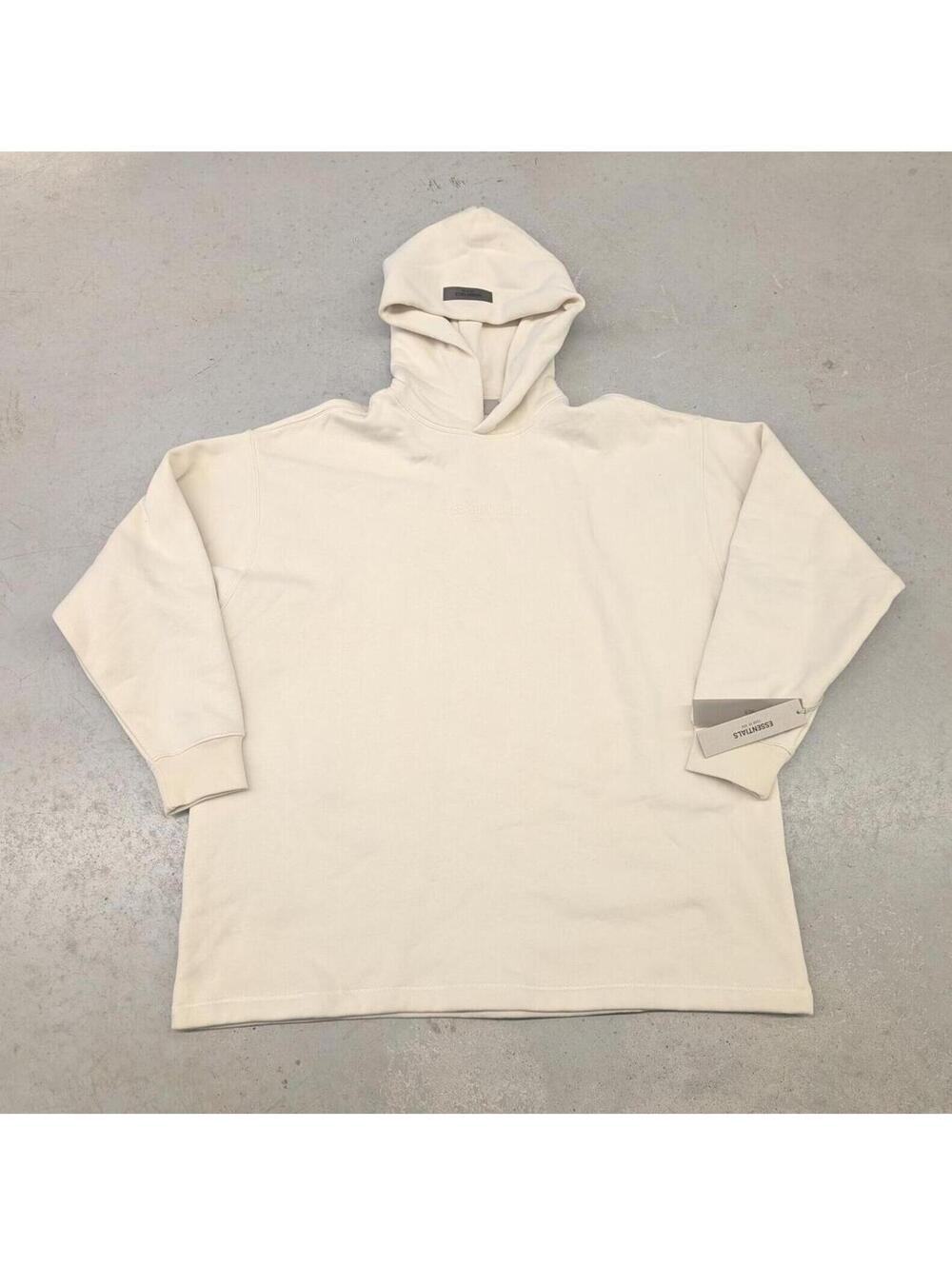 Essential Fear of God Cream Over-Sized Heavy Weight Hoodie